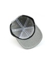 Underground Kulture Grey Woolly Snapback Baseball Cap 